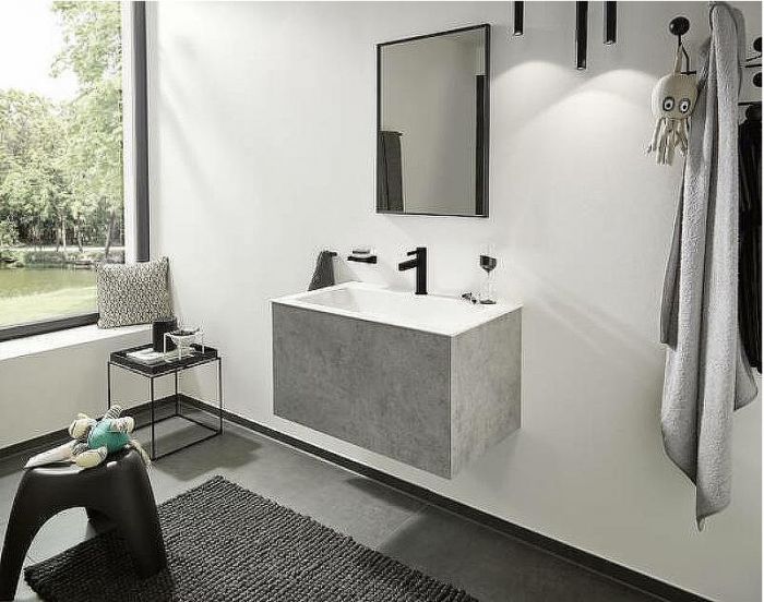 Смеситель для раковины Hansgrohe Finoris 76010670 Черный матовый