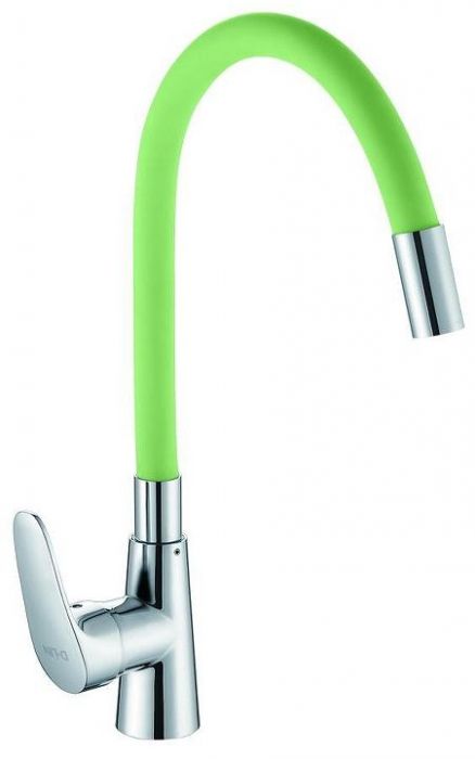 Смеситель для кухни D-Lin D155302-5 цвет  Хром  Зеленый