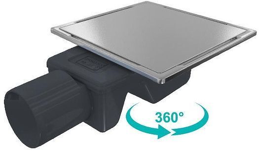 Душевой трап RGW SDR-15 60211515-01 с решеткой Хром / под плитку