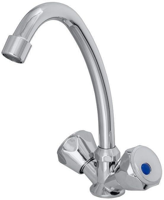 Смеситель для кухни Сантаком StOmega 3306-3 цвет Хром