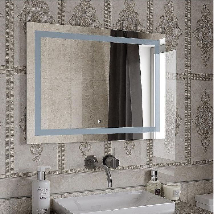 Зеркало Континент Rimini 700х500 ЗЛП680 с подсветкой с сенсорным выключателем