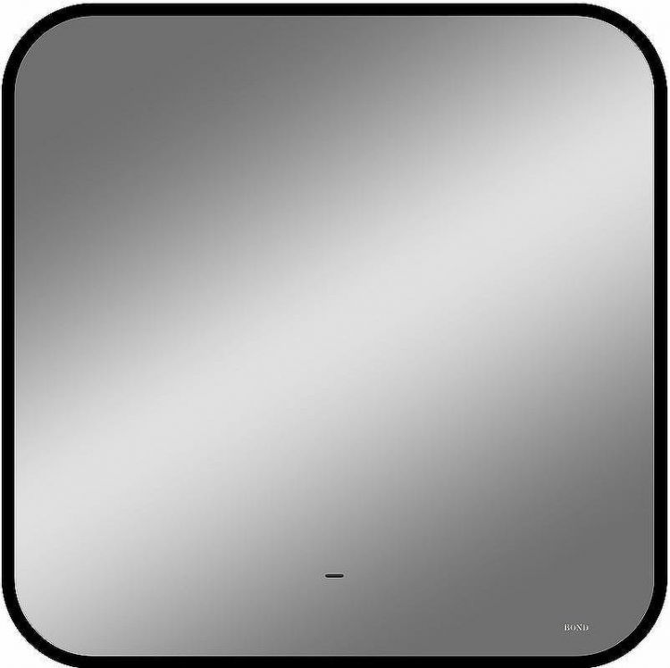 Зеркало Bond Loft 80x80 M35ZE-8080 с подсветкой Черное глянцевое с бесконтактным выключателем