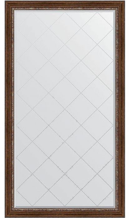 Зеркало Evoform Exclusive-G Floor 201х111 BY 6359 с гравировкой в багетной раме - Римская бронза 88
