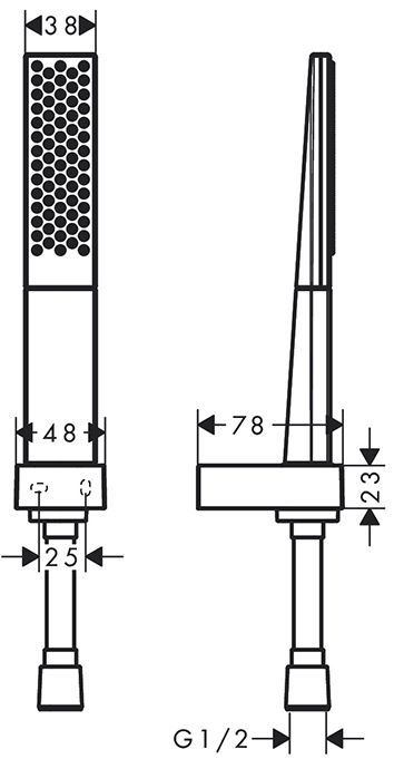 Hansgrohe Rainfinity Душевой гарнитур, ручной душ, шланг 160см и держатель, цвет: хром