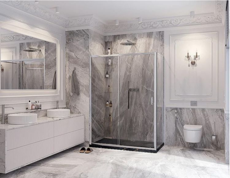 Душевой уголок Ambassador Forsa 150х80 17021121AX-80AX профиль Хром стекло прозрачное