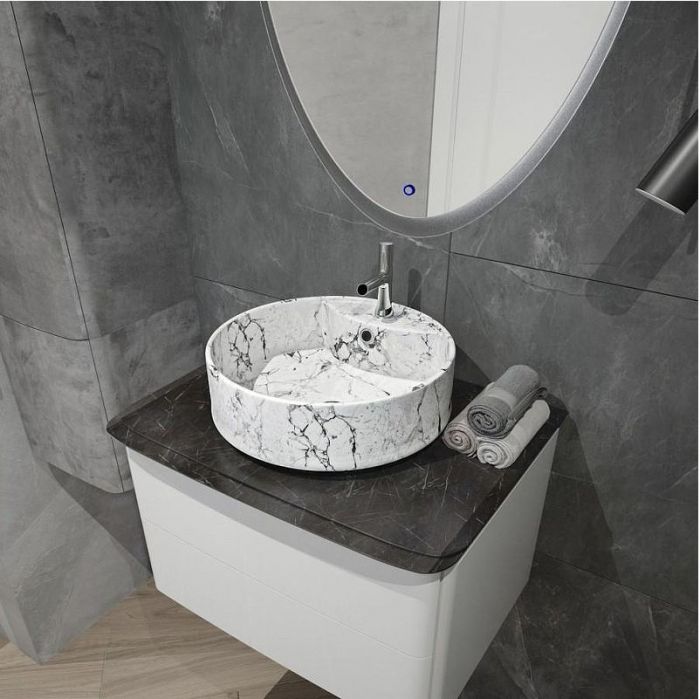 Раковина Maretti Elena 40 EA13NS44-740MR цвет Белый мрамор