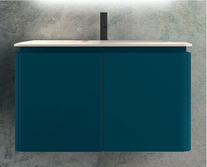 Тумба под раковину Cezares Stylus 94 55228 подвесная Blu Petrolio