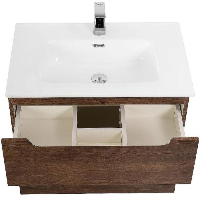 Тумба под раковину BelBagno Etna-H60 80 ETNA-H60-800-2C-SO-RW-P подвесная Rovere Moro