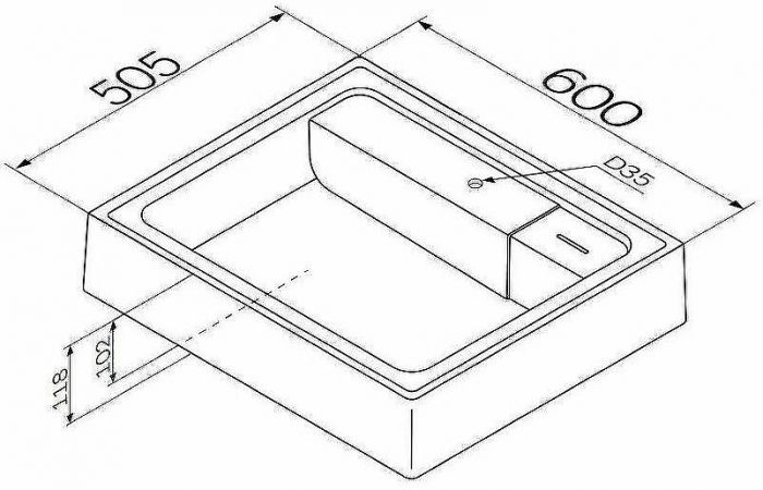 Раковина AM.PM X-Joy 60 M85AWCC0602WG на стиральную машину Белая