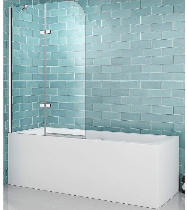 Шторка на ванну Abber Ewiges Wasser 120х140 AG51120 профиль Хром стекло прозрачное