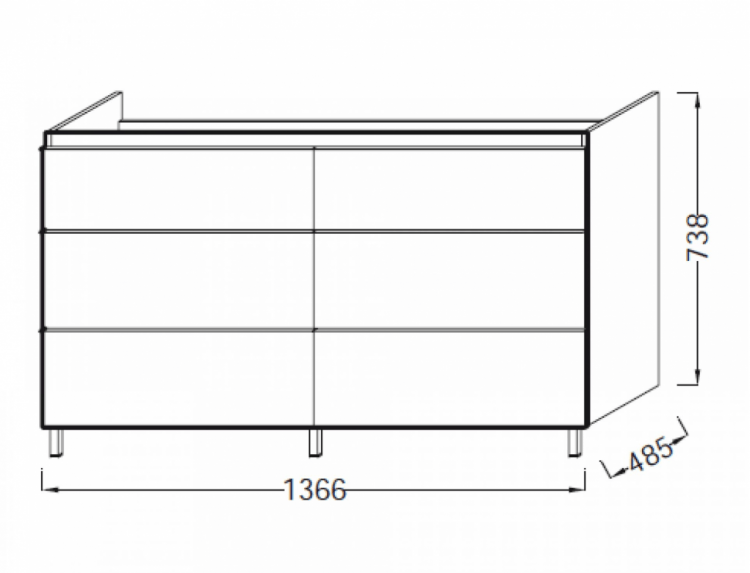 Тумба под раковину Jacob Delafon Odeon Up 135 см EB996-N18 белый блестящий Тумба под раковину Jacob Delafon Odeon Up 135 см EB996-N18 белый блестящий