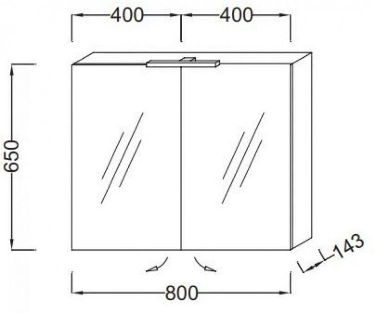 Зеркальный шкаф Jacob Delafon 80x65 см EB796RU-E16 ореховое дерево с подсветкой Зеркальный шкаф Jacob Delafon 80x65 см EB796RU-E16 ореховое дерево с подсветкой