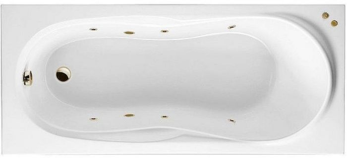 Акриловая ванна Excellent Sekwana 170x75 WAEX.SEK17.SOFT.BR с гидромассажем