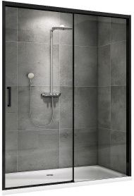 Душевая дверь Abber Komfort 140 AG93140B профиль Черный стекло прозрачное
