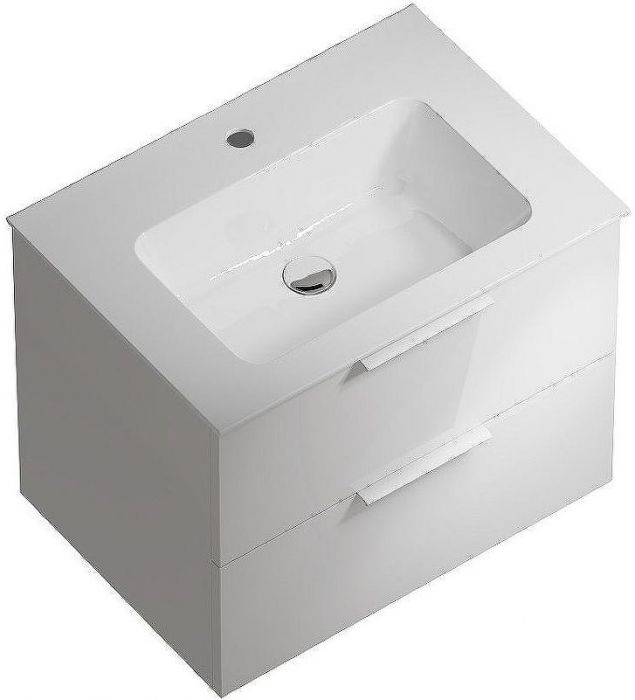 Тумба под раковину Kerama Marazzi Piano 65 PI.F.65\WHT подвесная Белая глянцевая