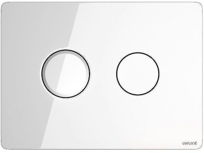 Клавиша смыва Cersanit Accento Circle P-BU-ACN-CIR-PN/Wh/Gl Белая глянцевая