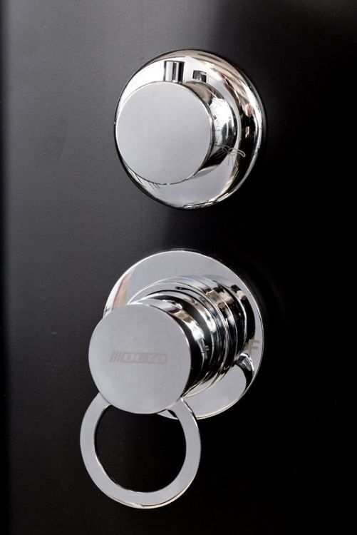 Душевая кабина Deto BМ4510 N (без крыши) BLACK 100x100x208 Душевая кабина Deto BМ4510 N (без крыши) BLACK 100x100x208
