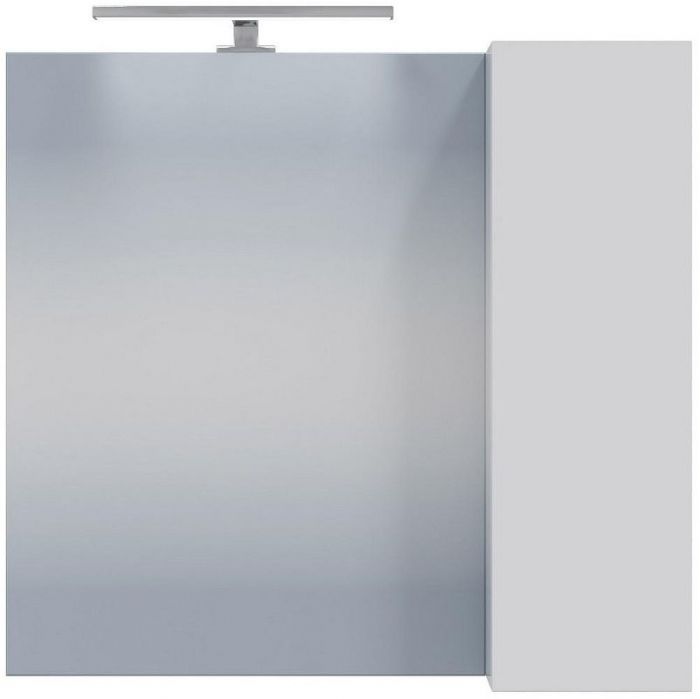 Зеркало со шкафом СанТа Антарес 70 700519 с подсветкой Белый глянец