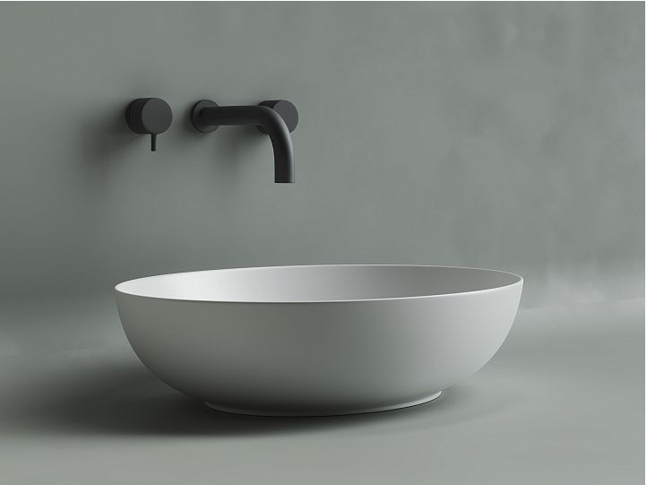 Умывальник CERAMICANOVA Element чаша накладная овальная (цвет Белый Матовый) CN6017MW