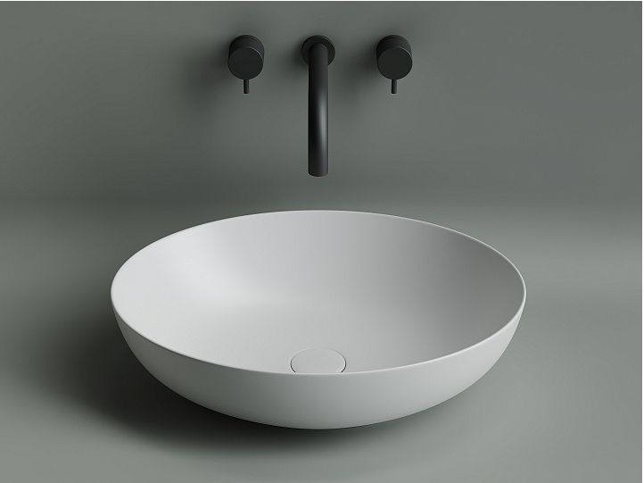 Умывальник CERAMICANOVA Element чаша накладная овальная (цвет Белый Матовый) CN6017MW