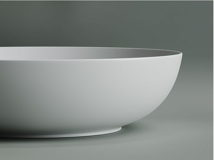 Умывальник CERAMICANOVA Element чаша накладная овальная (цвет Белый Матовый) CN6017MW