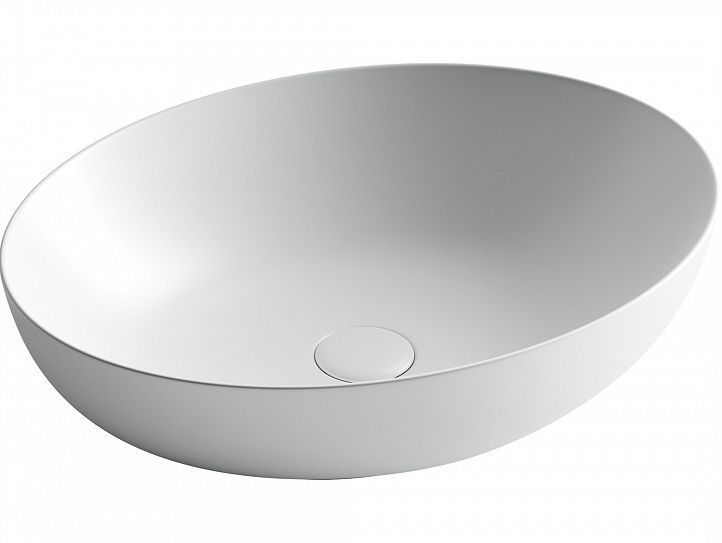 Умывальник CERAMICANOVA Element чаша накладная овальная (цвет Белый Матовый) CN6017MW