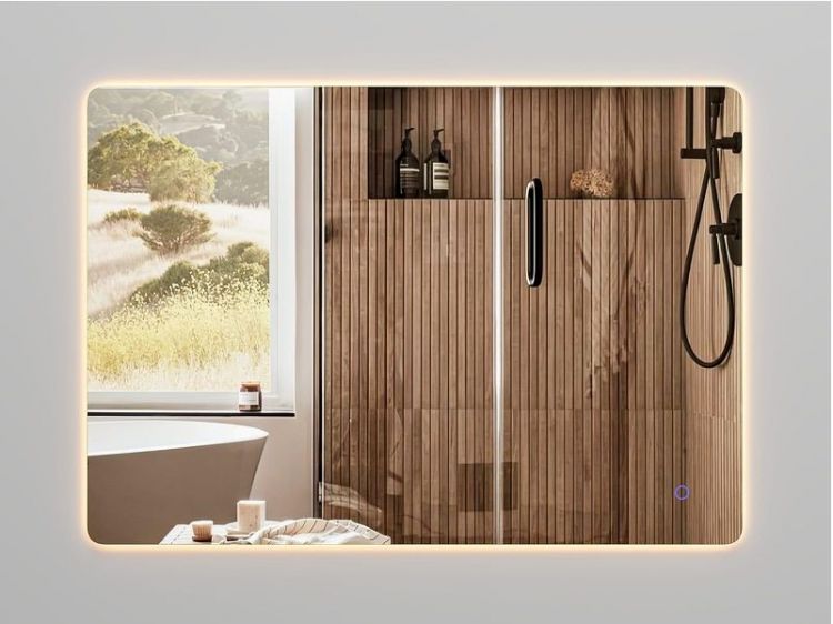 Зеркало ЗОВ 100 Z10070 с подсветкой с сенсорным выключателем