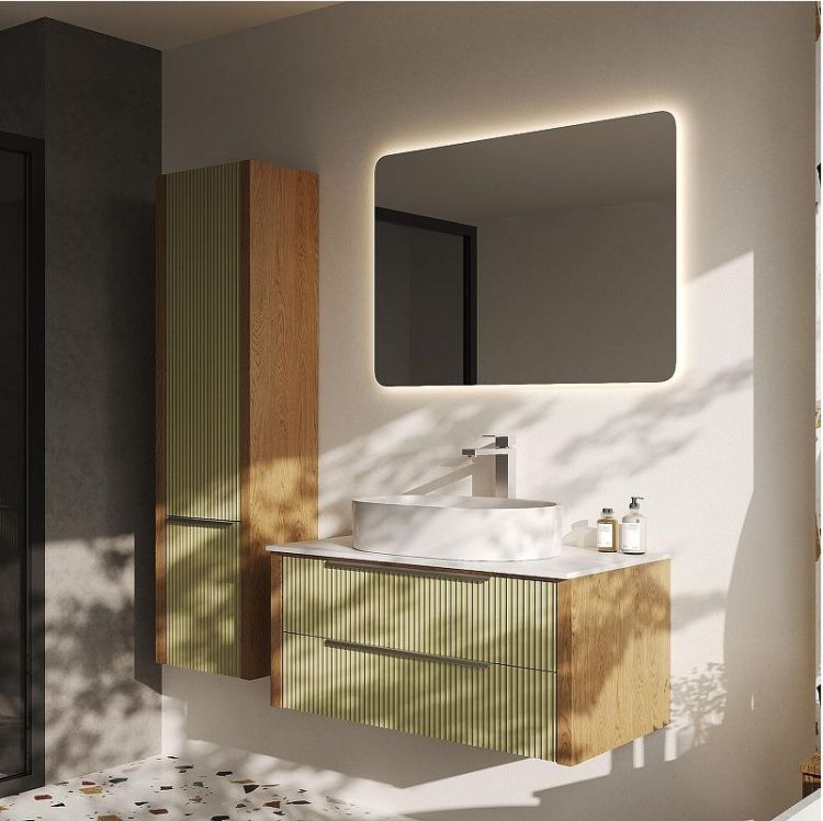 Зеркало ЗОВ 100 Z10070 с подсветкой с сенсорным выключателем