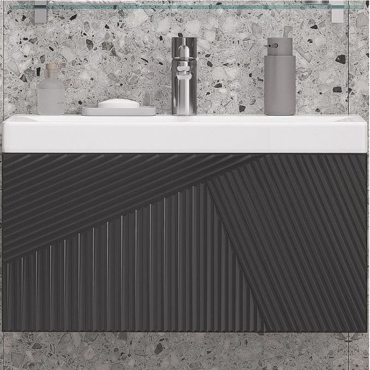 Тумба под раковину Velvex Edge 70 tp.EDG.9696.70.1Y подвесная Графит