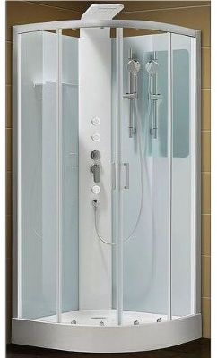 Душевая дверь для кабины Aquanet Passion R №1/4 215020 профиль Серебро стекло прозрачное