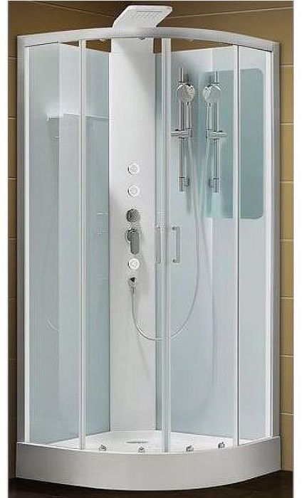 Душевая дверь для кабины Aquanet Passion R №1/4 215020 профиль Серебро стекло прозрачное