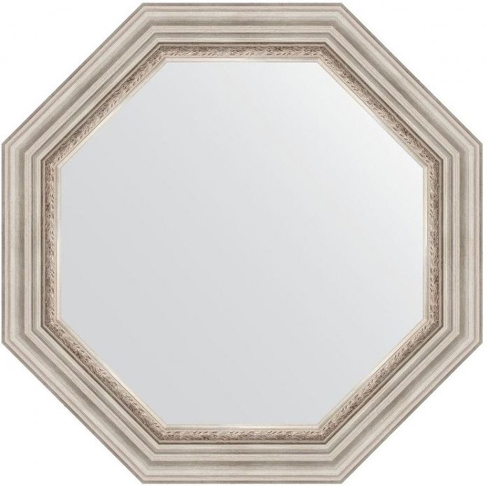 Зеркало Evoform Octagon 71х71 BY 7345 в багетной раме - Римское серебро 88