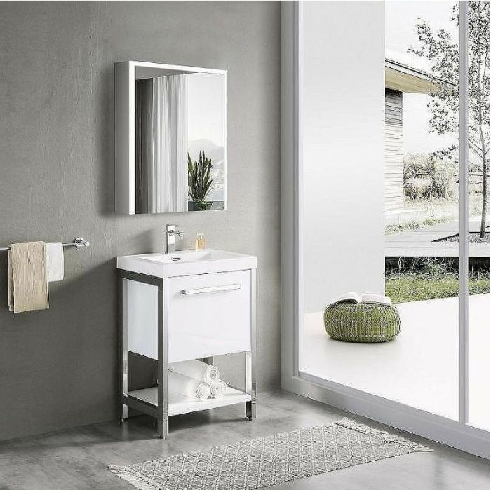 Зеркальный шкаф Esbano 50 ESMS5005 с подсветкой с инфракрасным выключателем