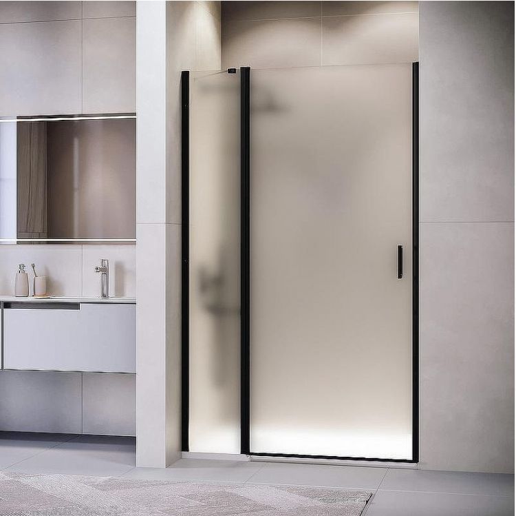 Душевая дверь RGW Leipzig LE-004-B 120 351200412-24 профиль Черный стекло матовое