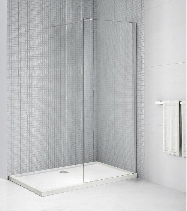 Душевая перегородка Cezares Liberta 130 LIBERTA-L-1-130-120-C-Cr профиль Хром стекло прозрачное