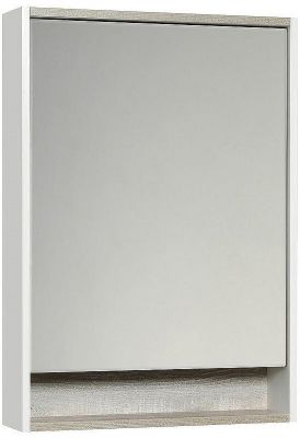 Зеркальный шкаф Aquaton Капри 60 1A230302KPDA0 с подсветкой Бетон пайн Белый