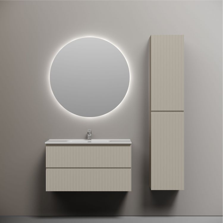 Тумба подвесная SANCOS Snob R 890х445х500, c двумя ящиками оснащенными доводчиками, Beige Soft ,SNR90CE