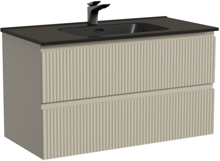 Тумба подвесная SANCOS Snob R 890х445х500, c двумя ящиками оснащенными доводчиками, Beige Soft ,SNR90CE