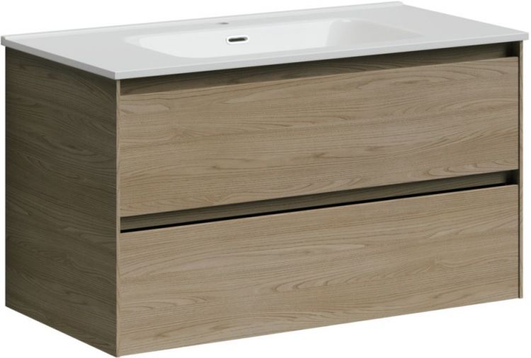 Тумба подвесная SANCOS под раковину Cento, карпатская ель 890х450х500, CN90KE