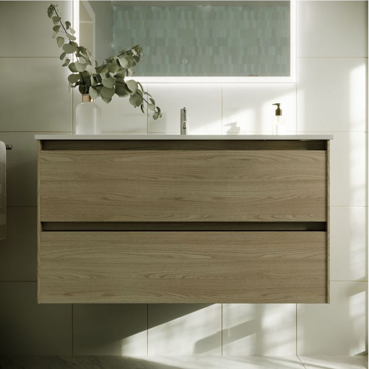 Тумба подвесная SANCOS под раковину Cento, карпатская ель 890х450х500, CN90KE