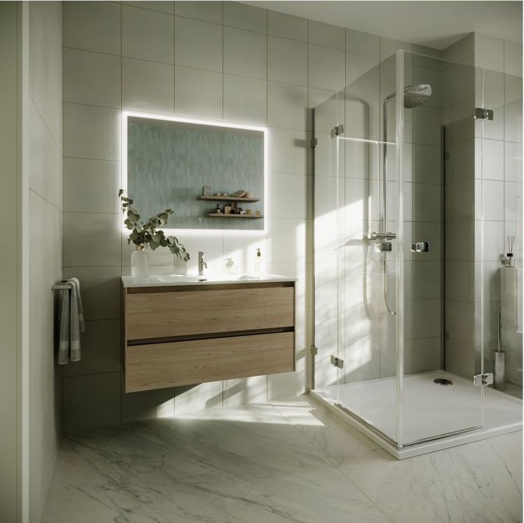 Тумба подвесная SANCOS под раковину Cento, карпатская ель 890х450х500, CN90KE