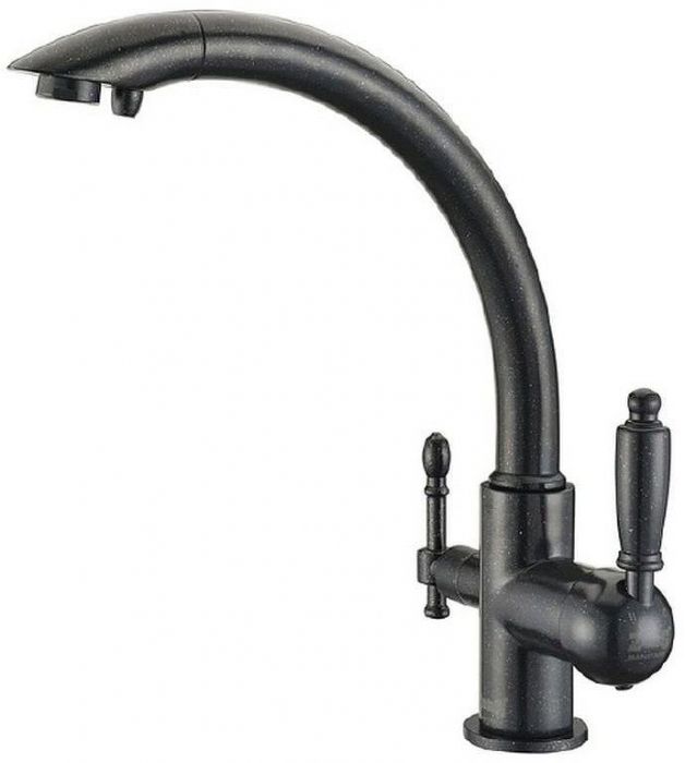 Смеситель для кухни ZorG Clean Water ZR 314 YF-33 ЧЕРНЫЙМЕТАЛЛ Черный