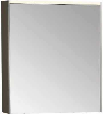 Зеркальный шкаф Vitra 60 R 66910 с подсветкой Антрацит глянцевый