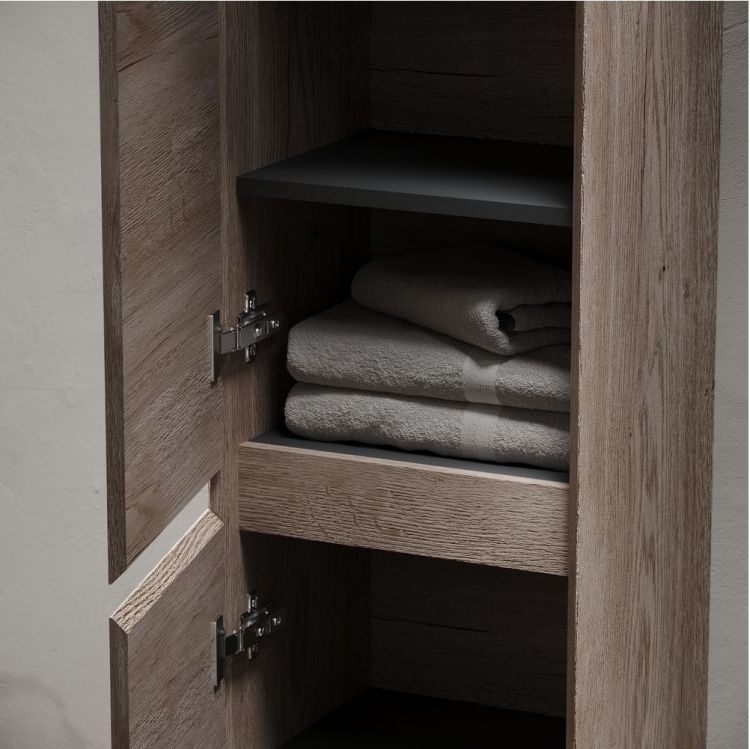 Шкаф-пенал SANCOS Marmi 2.0 подвесной, дуб галифакс натуральный 350х300х1600, PMR35EG