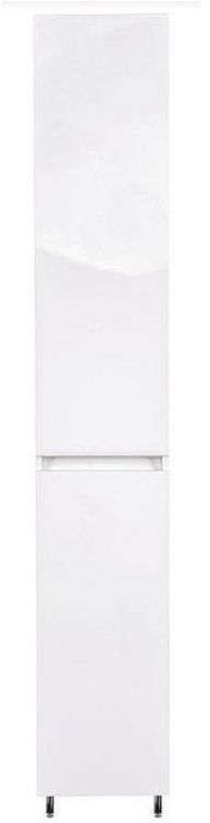 Шкаф пенал Style Line Даллас 30 Люкс с бельевой корзиной Белый