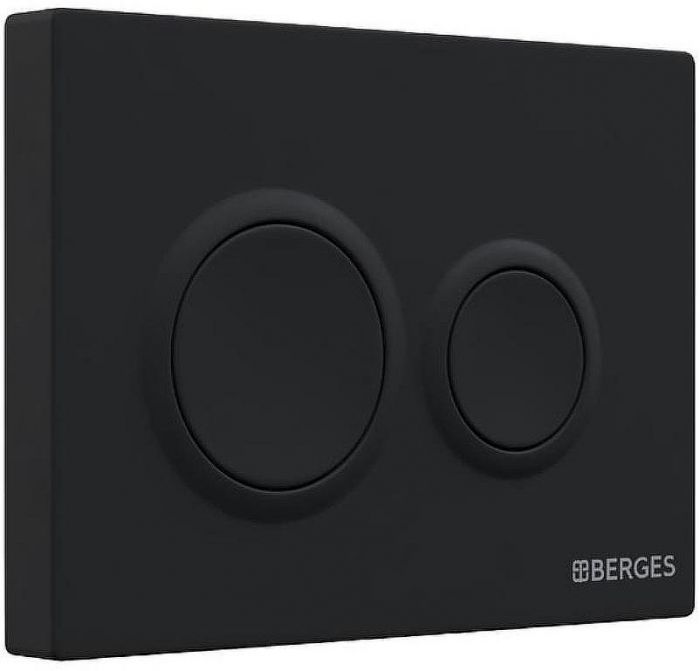 Инсталляция Berges Novum 525 040265 для унитаза с Черной Soft Touch клавишей смыва