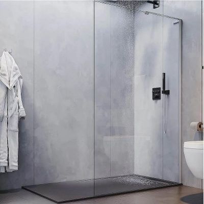 Душевая перегородка Veconi Korato KR-77 100 KR77-100-01-C8 профиль Хром стекло прозрачное