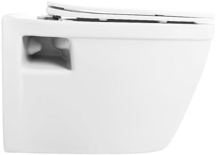 Комплект унитаза с инсталляцией BelBagno Loto BB070CHR/SC/BB002-80/BB005-PR-CHROME с сиденьем Микролифт и клавишей смыва Хром глянцевый