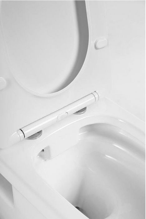 Комплект унитаза с инсталляцией BelBagno Loto BB070CHR/SC/BB002-80/BB005-PR-CHROME с сиденьем Микролифт и клавишей смыва Хром глянцевый