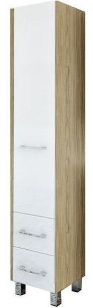 Шкаф пенал Sanflor Ларго 40 L Н0000000028 Швейцарский вяз Белый